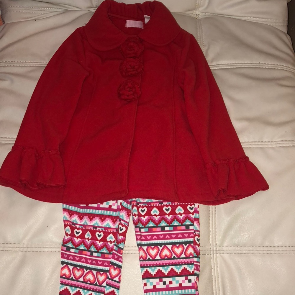 Girls fashion jacket with leggings